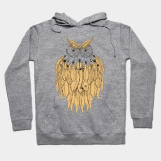 The yellow dream catcher owl Hoodie